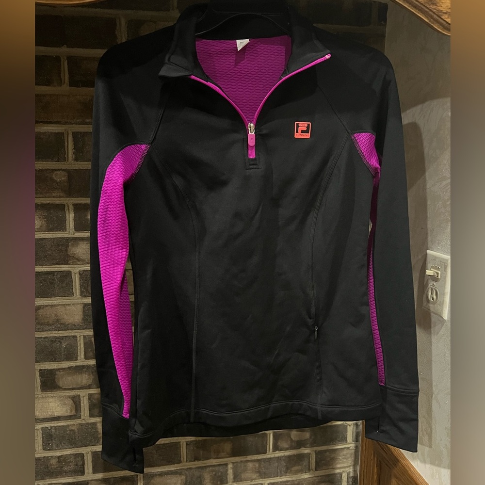 FILA Sport Running Long Sleeve| Size: Small| Color:Purple & Black